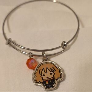 Silver Hermione Grainger Charm Bracelet with Red Bead [2/$15]